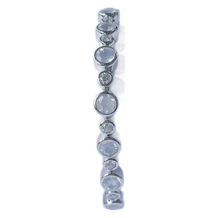 S925 Silver Mossan Diamond Bracelet Bubble Bracelet Luxury Full Diamond Inlaid Simple Jewelry Light Luxury Versatile Internet Celebrity Same Style - Image 5