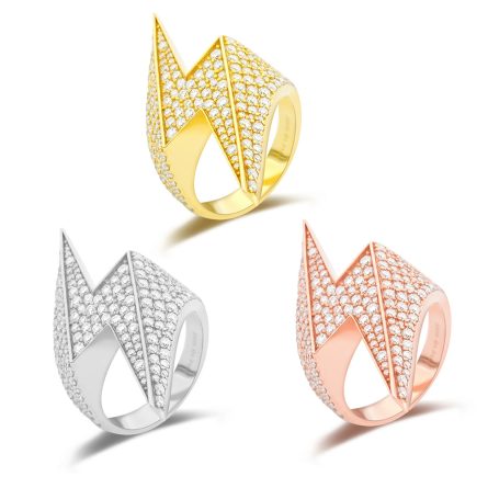 New European And American Hip-Hop Rings For Men S925 Silver Inlaid Vvs Mosan European And American Trendy Personalized Ring Wholesale - Image 5