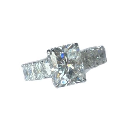 Hot Sale Redion Chemosanite Stone Ring For Women S925 Sterling Silver Plated 18K Gold Mosan Foreign Trade Handpiece Customization - Image 5