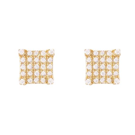 Manufacturer Wholesale Amazon  New Hip Hop Jewelry 925 Silver Inlaid Vvs Moissan Earrings - Image 5