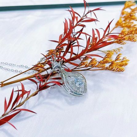 S925 Sterling Silver D Color Mosan Wealthy Bag Necklace For Women Versatile Niche Necklace High-End Light Luxury Temperament Internet Celebrity Fashion - Image 4