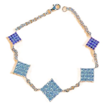 New Geometric Rhinestone Bracelet European And American Jewelry Fashion Sexy Color-Blocking Bracelet - Image 5