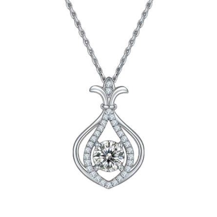 S925 Sterling Silver D Color Mossan Fortune Bag Small Gourd Necklace For Women Versatile Niche High-End Sense Light Luxury Fashion Trend Ins - Image 5