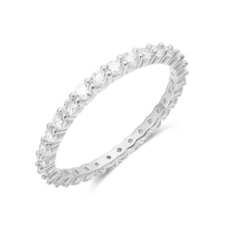 European And American Hot-Selling 2.0Mm Simple And Niche Mosan Ring With High-End Design S925 Silver-Enclosed Diamond Ring - Image 5