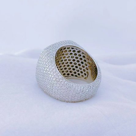 European And American Hot-Selling Square Full-Set Mossanite Hip-Hop Ring Hiphop Personality Trendy Men Diamond-Set Gold-Plated Full-Diamond Ring - Image 4