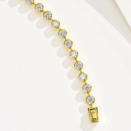 New Hot-Selling Bubble Full Circle Round Diamond S925 Silver Plated K Gold Bracelet Fashion Women'S White Diamond Jewelry Internet Celebrity Trend - Image 5