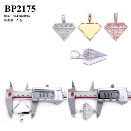 Diamond Hair Trade Hip-Hop Pendant 925 Silver Mossanite Stone Full Of D Color Gra Certificate Can Wear 4Mm Tennis Chain - Image 5