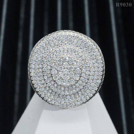 European And American Hot Domineering Men'S Mossanite Ring Hip-Hop Rap S925 Silver Diamond-Set Ring Accessories - Image 3