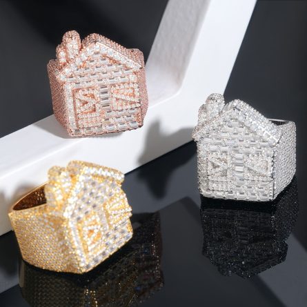 European And American Hip-Hop Jewelry 925 Silver Inlaid D Color Moissanite Ring Privately Appointed New Trendy Ring Series - Image 4