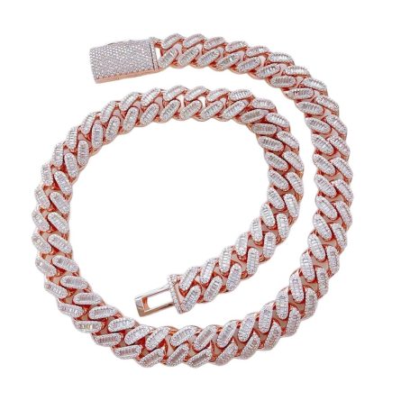 European And American 15Mm Punk Hip-Hop Cuban Chain Trend S925 Sterling Silver Mossan Diamond Full Diamond Chain Heavy Industry Necklace - Image 5