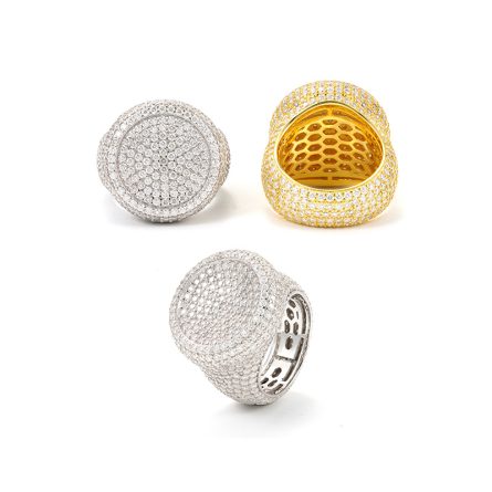 New European And American Hip-Hop Rings For Men S925 Silver Inlaid D Color Moissan European And American Trendy Personalized Ring Wholesale - Image 5