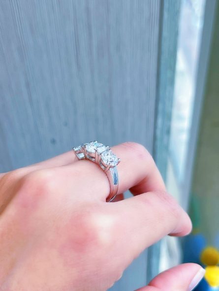 European And American S925 Sterling Silver Diamond Ring Female Design Niche Fashion Light Luxury Diamond Silver Ring Wholesale Female - Image 6