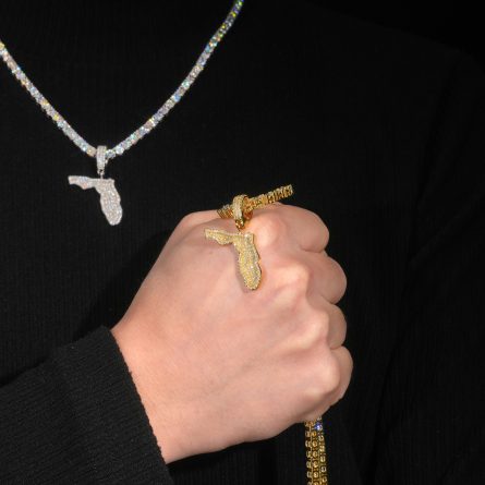 European And American E-Commerce S925 Silver-Plated Gold-Clad Moissanite Pendant Hip-Hop Single-Pend Sweater Chain Manufacturer Spot Stock - Image 3