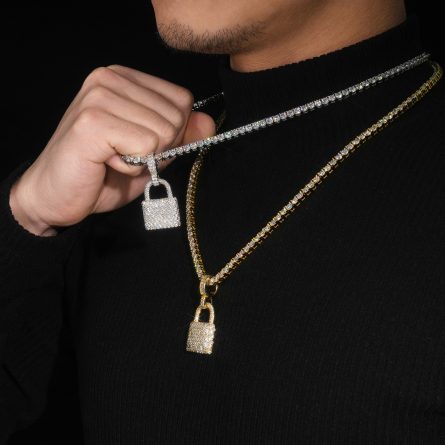 New Hip-Hop Pendant Trendy Hiphop Jewelry 925 Silver Inlaid Mossanite Pendant One-Piece Shipping - Image 3