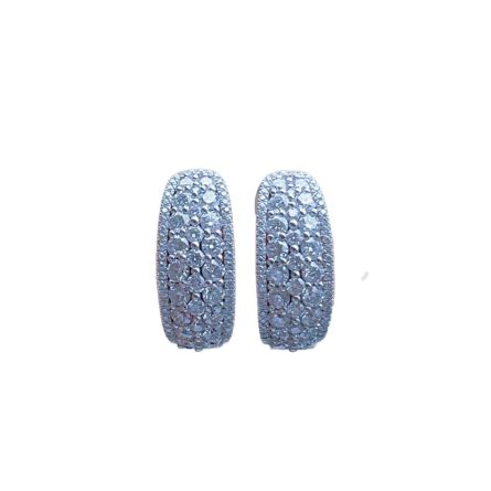 Direct Supply Of Manufacturers  Hot Sale Micro-Inlaid Diamond Super Flash Moissan Diamond Earrings For Women Light Luxury High-End Foreign Trade Earrings - Image 5