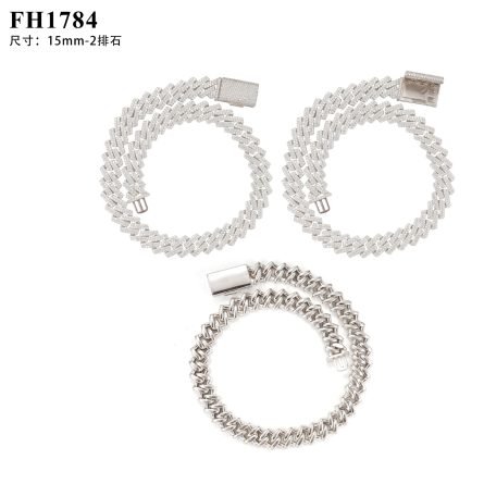 15Mm Full-Inlaid Mossanite Sterling Silver S925 Cuban Chain European And American Hip-Hop Trendy Necklace Jewelry One-Piece Delivery - Image 5