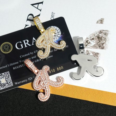 Diamond Discovery New Style Personalized Letter K Hip-Hop Pendant 925 Silver Mossanite Gra Certificate Pendant Can Be Passed - Image 3