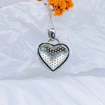 Women'S Day Gifts To Girlfriend Girlfriend Practical Creative Gifts To Wife Full Silver Love Necklace Girl'S Birthday Women'S Day - Image 2