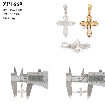 Manufacturer'S New European And American Hip-Hop Pendant For Men And Women S925 Silver Mossan Cross Pendant Can Be Worn Through 3Mm Tennis Chain - Image 5