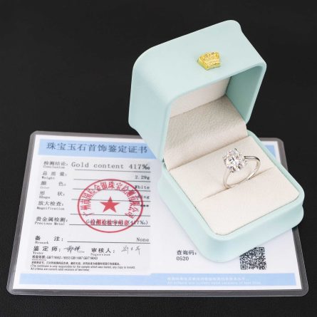 Hot 10K Gold-Set D-Color Moissanite Ring, Egg-Shaped Cut Moissanite Fashionable Simple Wedding Ring - Image 5