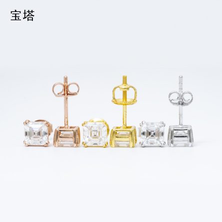 AmazonNew Model For Men And Women Vvs Special-Shaped Pagoda Cutting 925 Sterling Silver Earrings Inlaid With Mosan Hip-Hop Earrings - Image 5