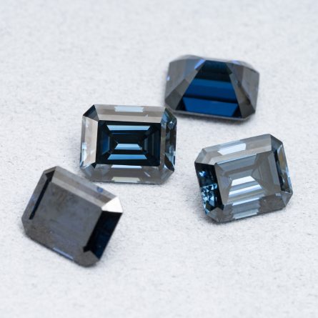 Manufacturer Spot Colored Special Shape Moissanite Original Color Royal Blue Emerald Cut Vvs Clarity Bare Stone - Image 3