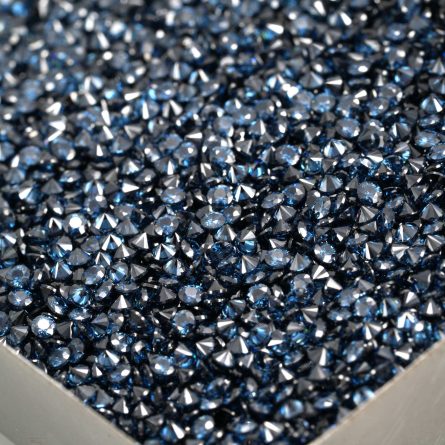 Manufacturer Spot Original Color Dark Royal Blue Mossanite Stone Watch Inlaid Cuban Chain Jewelry Stone - Image 3
