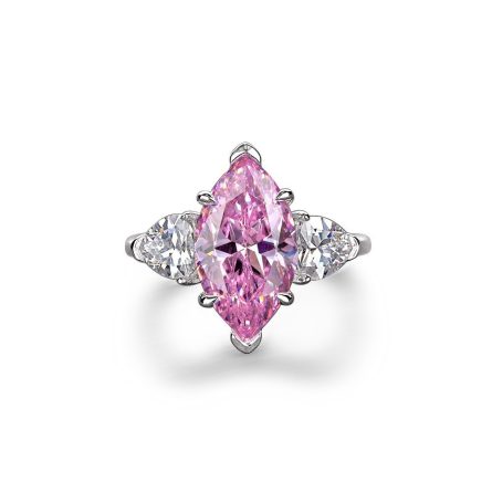 European And American Fashion Luxury Magnolia Water Drop D Color Moissanite Ring Female Wedding Diamond Ring Internet Celebrity Factory Wholesale - Image 5