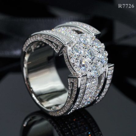 Amazon Sells European And American Men'S Hip-Hop Mossan Rings, Hip-Hop Rap S925 Silver Diamond-Encrusted Rings - Image 3