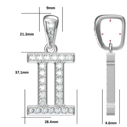 European And American Hip-Hop Style Twelve Zodiac Signs S925 Sterling Silver Moissan Diamond Pendant Light Luxury Trend Fashion Custom High-End - Image 5