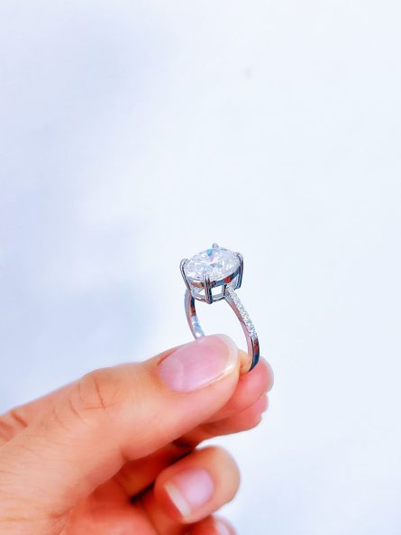 European And American S925 Sterling Silver Diamond Ring Female Design Niche Fashion Light Luxury Diamond Silver Ring Wholesale Female - Image 11