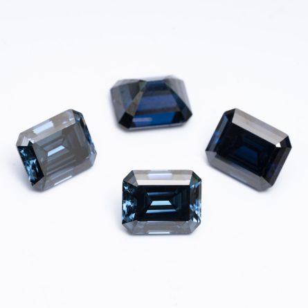 Manufacturer Spot Colored Special Shape Moissanite Original Color Royal Blue Emerald Cut Vvs Clarity Bare Stone - Image 4