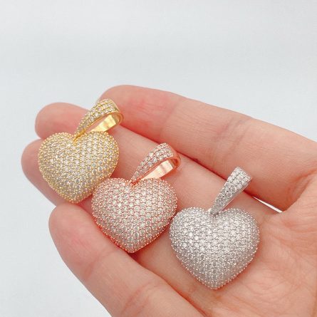 Manufacturer Wholesale New Styles Of Men And Women'S Heart-Shaped Hip-Hop Pendant 925 Silver Mossanite Diamond Pendant Can Be Worn Through A Single Stone Tennis Ball - Image 2