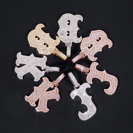 Hot New Personalized Letter Hip-Hop Pendant 925 Silver Mossanite Gra Certificate Pendant Can Be Drilled - Image 3