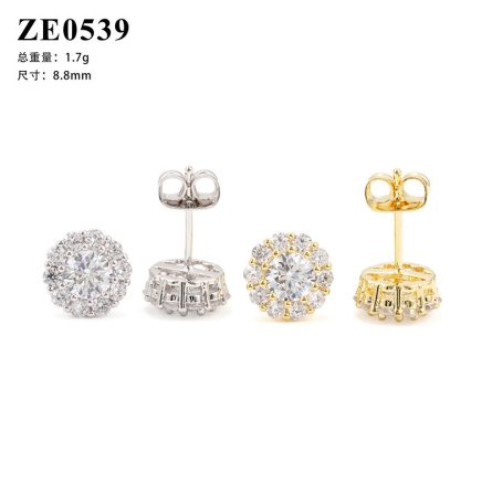 4Mm Manufacturer Wholesale Amazon New Model Men'S And Women'S Hip-Hop S925 Silver Inlaid Mosan Vvs Stud Earrings In Europe And America - Image 5