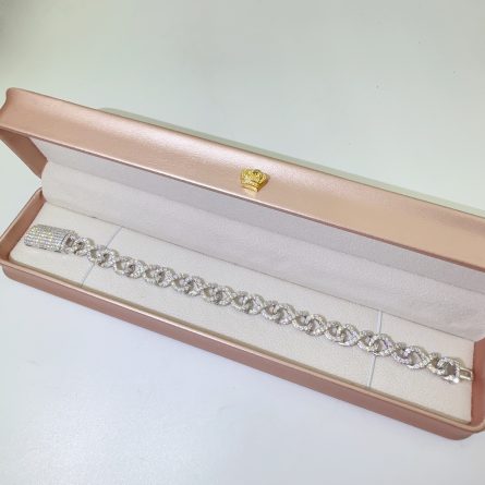 New European And American Hip-Hop 10Mm Single-Row Stone Necklace 925 Silver Mossanite Cuba Chain  Necklace Manufacturer Wholesale - Image 5