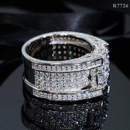 Amazon Sells European And American Men'S Hip-Hop Mossan Rings, Hip-Hop Rap S925 Silver Diamond-Encrusted Rings - Image 4