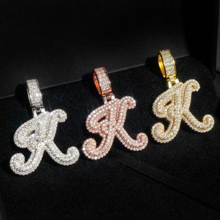 Diamond Discovery New Style Personalized Letter K Hip-Hop Pendant 925 Silver Mossanite Gra Certificate Pendant Can Be Passed - Image 4