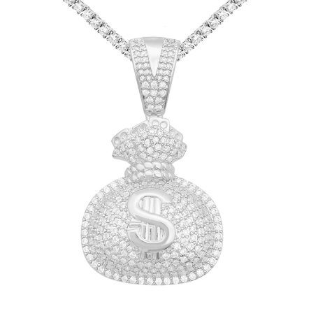 New European And American Cross-Border Copper Inlaid 5A Zircon Us Dollar Coin Pendant Ins Fashionable Personalized Hip-Hop Pendant - Image 5