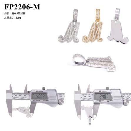 New Hot-Selling Personalized Letter Hip-Hop Pendant In Europe And The United States 925 Silver Mossanite Gra Certificate Pendant Can Be Drilled - Image 8