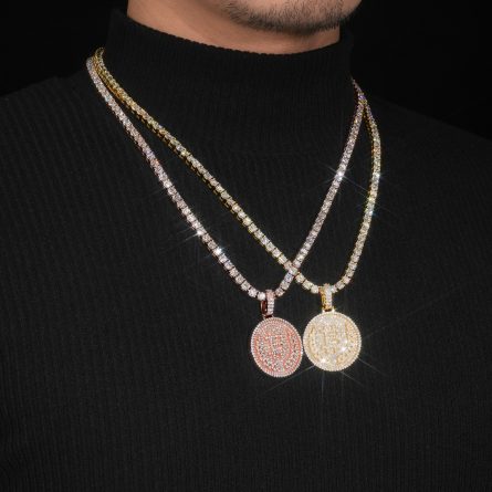 Manufacturer'S New Bitcoin Hip-Hop Mossan Diamond Pendant 925 Silver Mossan Pendant Can Be Worn Through A Single Stone Tennis Ball - Image 4