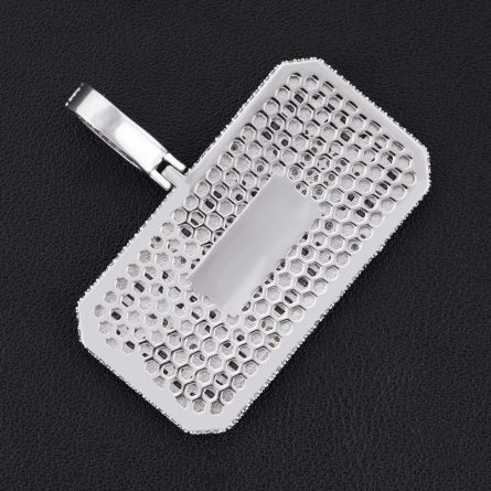 European And American Ins Hot Selling Personalized Hip Hop Letter Pendant 925 Silver Inlaid D Color Mosan Can Be Worn Through 10Mm Wide Cuban Franchise - Image 4
