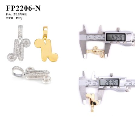 New Hot-Selling Personalized Letter Hip-Hop Pendant In Europe And The United States 925 Silver Mossanite Gra Certificate Pendant Can Be Drilled - Image 11