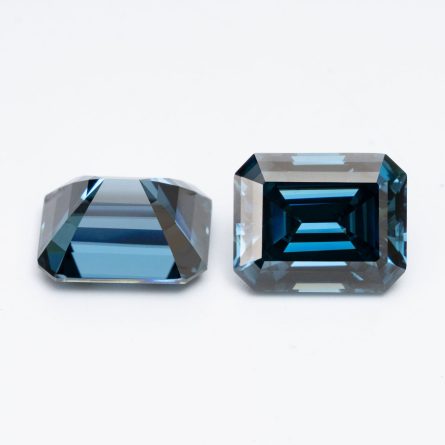 Manufacturer Spot Colored Special Shape Moissanite Original Color Royal Blue Emerald Cut Vvs Clarity Bare Stone - Image 5