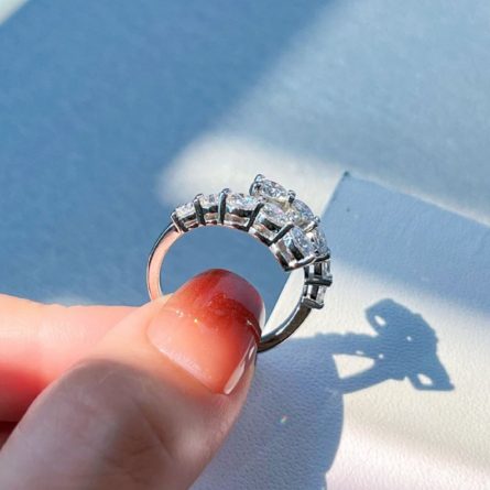 European And American 925 Sterling Silver Moissan Ring Light Luxury Personality High-End Twisting Arm Fashion Open Niche Jewelry And Diamond Ring - Image 4