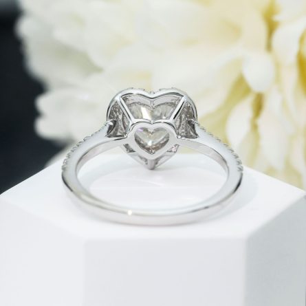 Marriage Proposal Romantic Love Ring 2 Carat S925 Silver Mossanite Girl Valentine'S Day Gift Wedding Ring Gra - Image 4