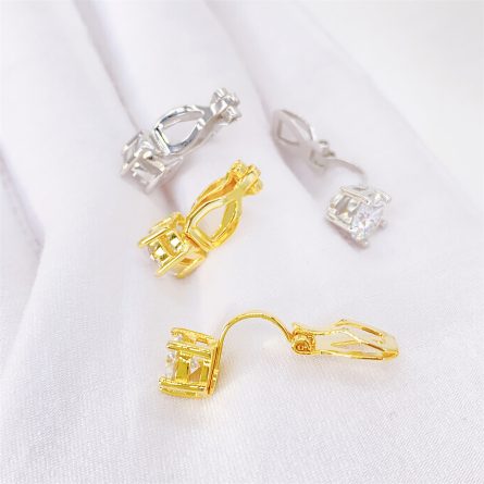 New European And American Border S925 Silver-Inlaid 6.5Mm Moissanite Light Luxury Earrings European And American Hip-Hop Simple And Personalized Earrings - Image 4