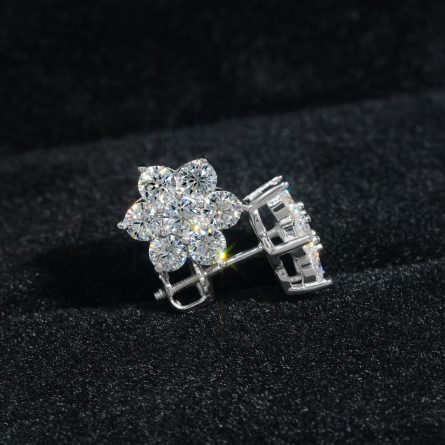 Amazon'S New 3.5Mm Hip-Hop Jewelry For Men And Women Vvss925 Sterling Silver Earrings Inlaid With Moissan Earrings One-Piece Shipping - Image 4
