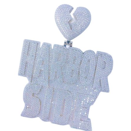 Hot Model S925 Sterling Silver Large Letter Hip-Hop Pendant Diamond Moissan Diamond Men'S Jewelry Necklace Internet Celebrity Model - Image 5