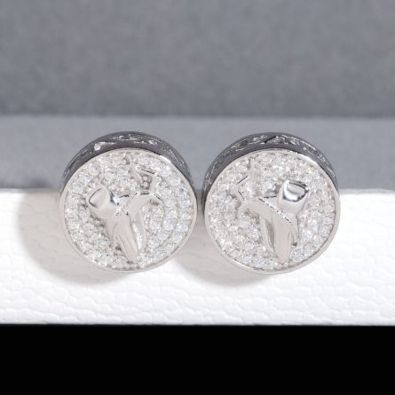 European And American New 925 Silver Moissan Earrings European And American Popular Personalized Styles Temperament Niche Retro Earrings Wholesale - Image 2